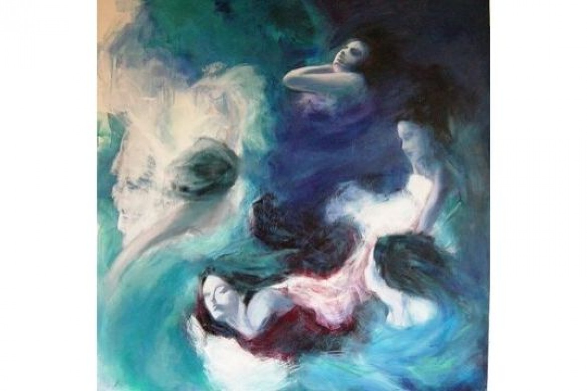 Nereidi - Olio su tela - cm 100x100