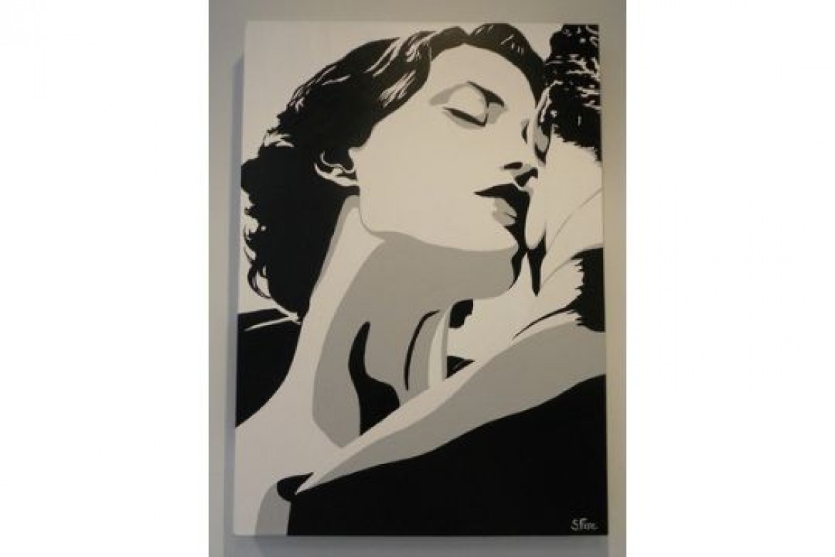 Bacio delicato - Acrilico su tela - cm 50x70 - € 300.00
