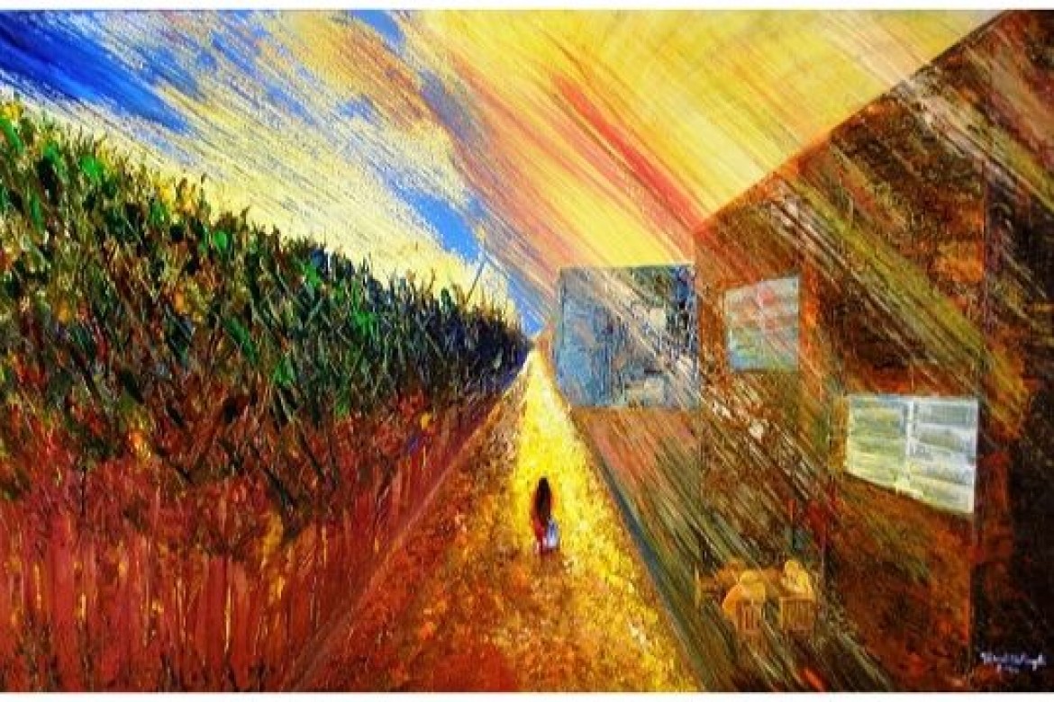 Verso il futuro - Acrilico su tela - cm 50x80 - € 850.00