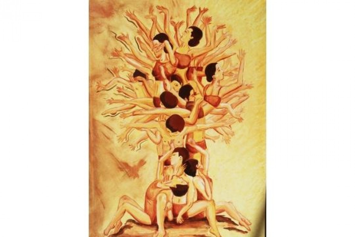 In bilico - Acrilico su tela - cm 50x70