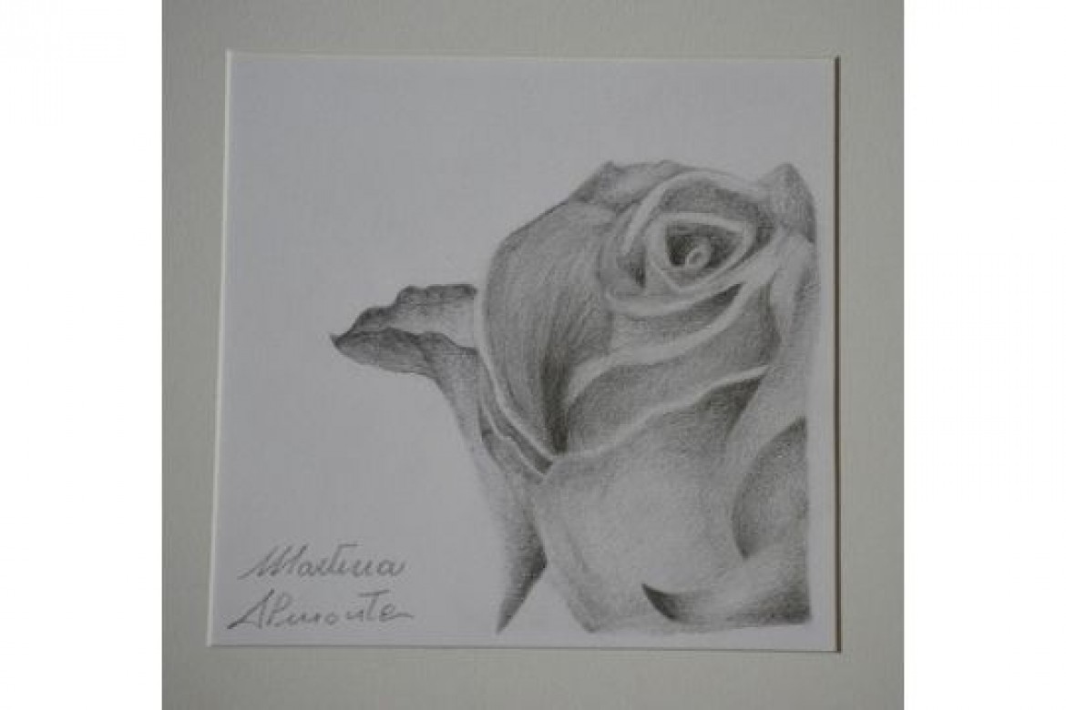 Gocce Di Natura Cadute Sul Foglio - Matita - cm 35x35