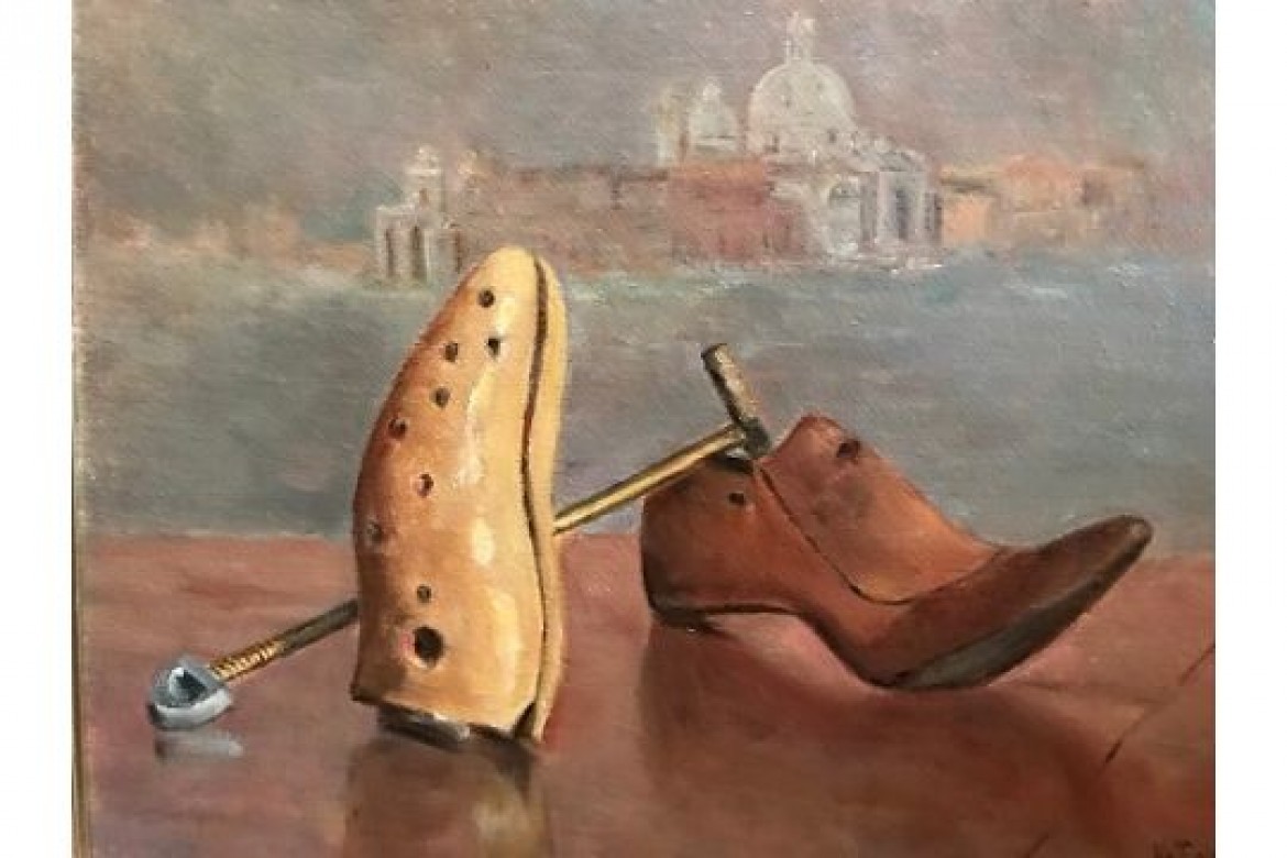 I calzari di Hermes - Olio su tela juta - cm 35x45