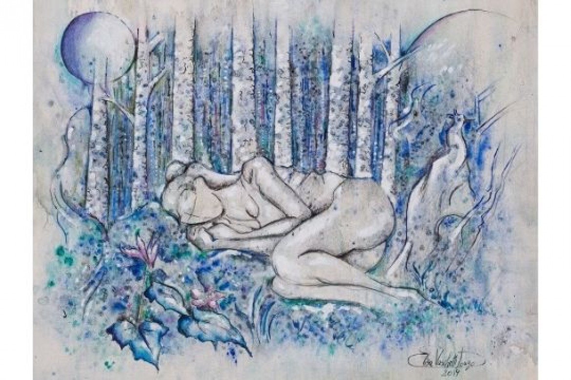 Il Sogno - Mista su tavola - cm 50x35 - € 200.00