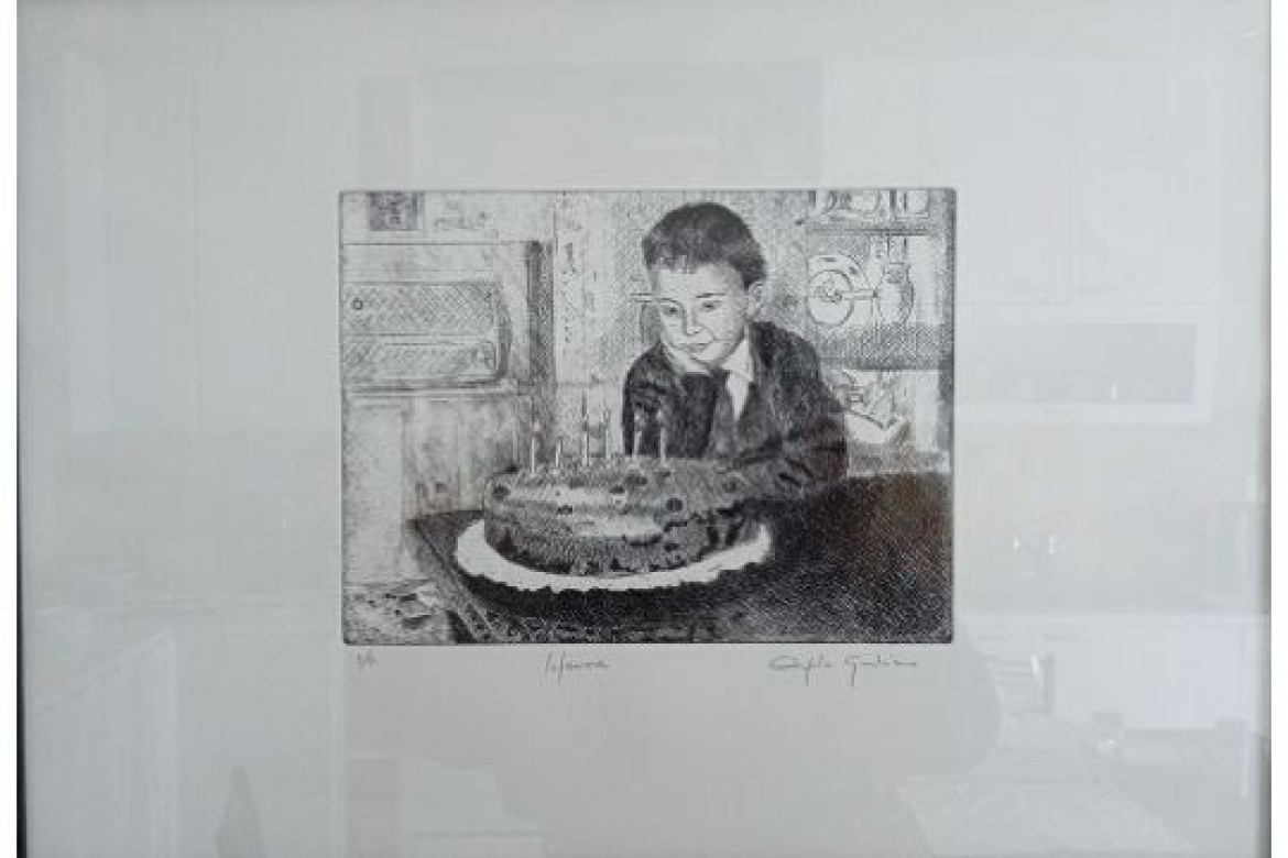 Infanzia - Cera molle e acquaforte - cm 53x38