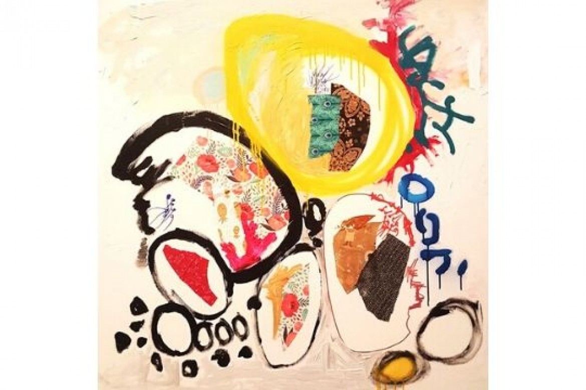 Intimamente sassi - Mista su tela - cm 100x100 - € 600.00