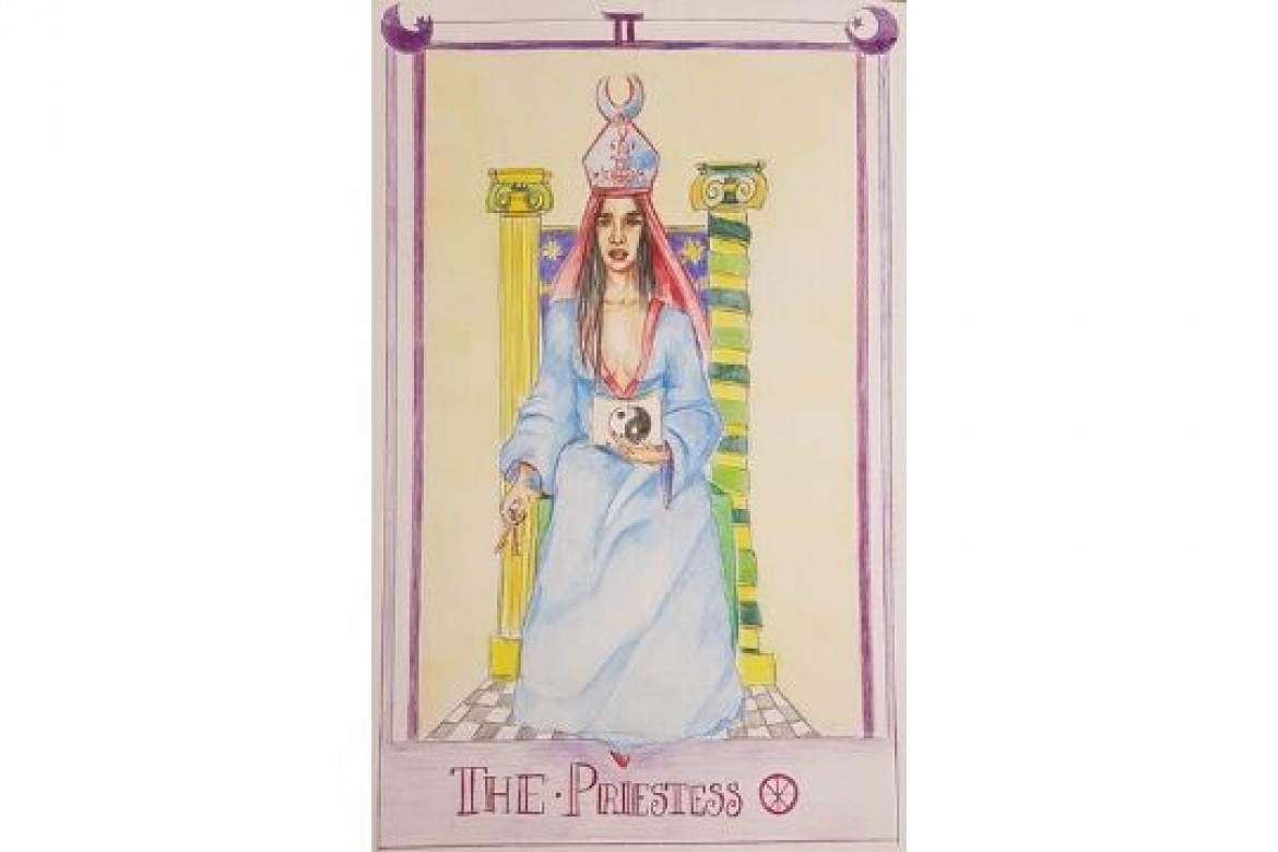 La Papessa - Pastello su carta - cm 33x48