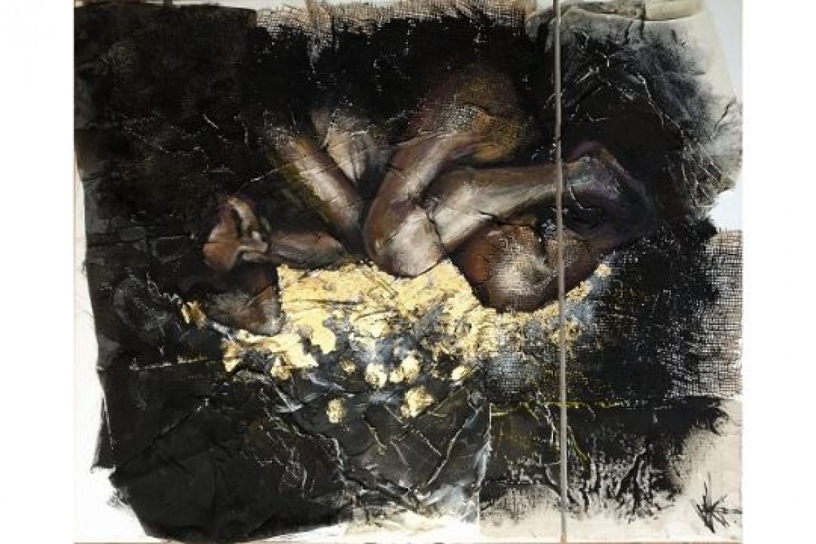 La paura - Mista su tela - cm 110x90 - € 1000.00