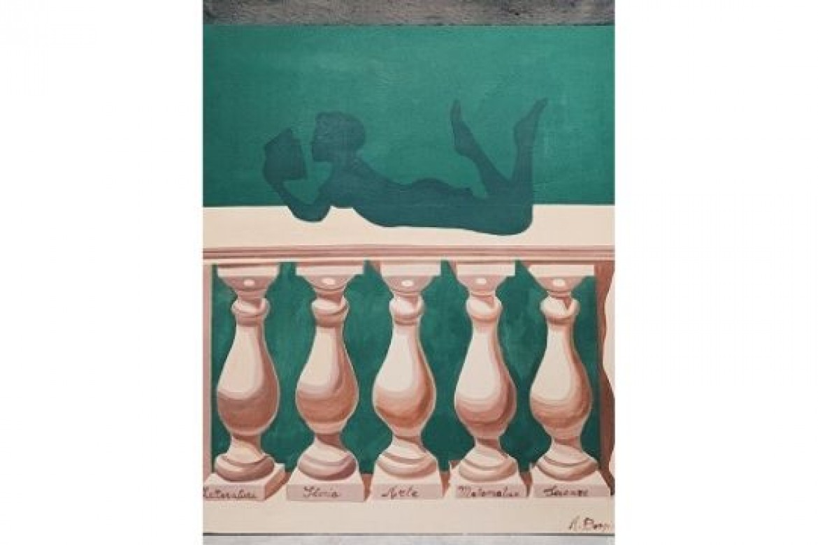 Il Riscatto Della Cultura - Acrilico su tavola in legno - cm 90x72 - € 150.00