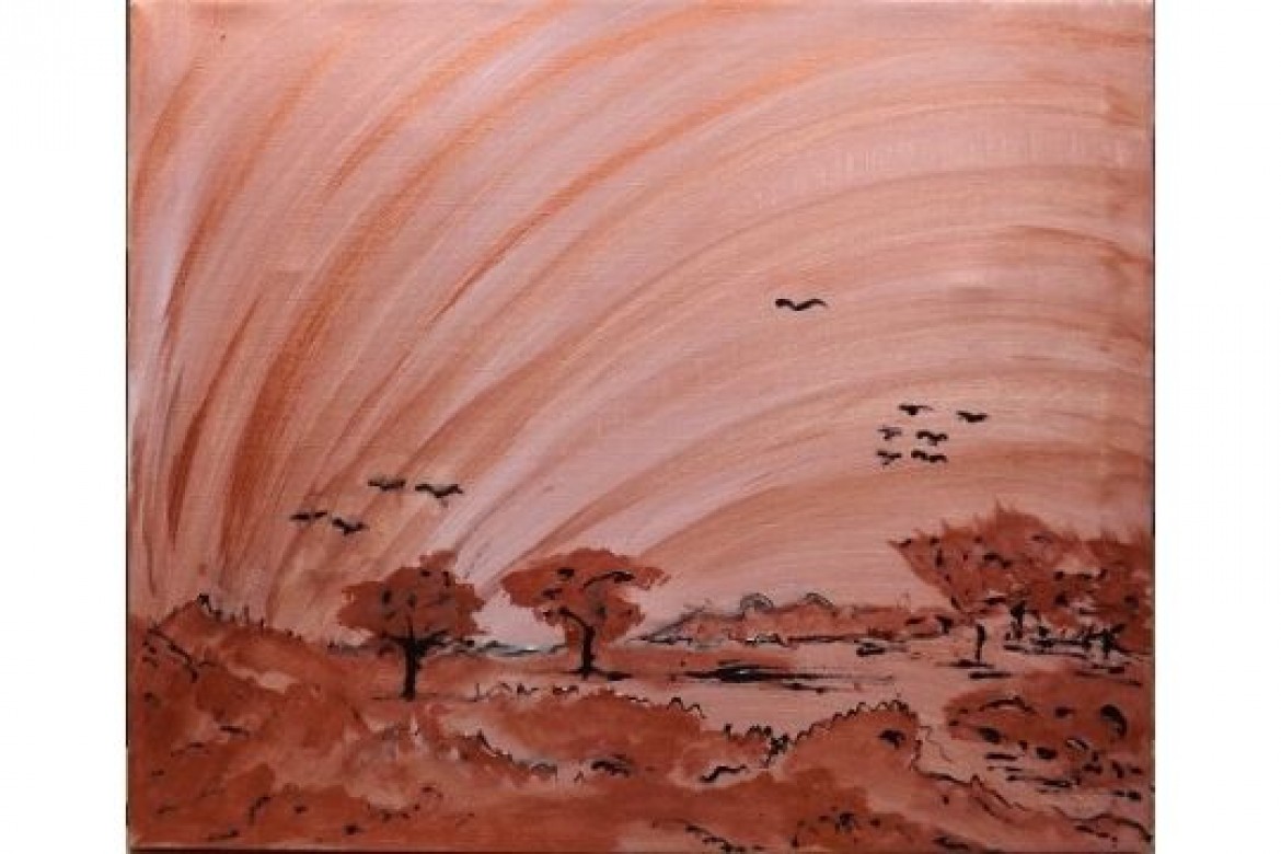 Ritorno in campagna - Acrilico su tela - cm 50x60