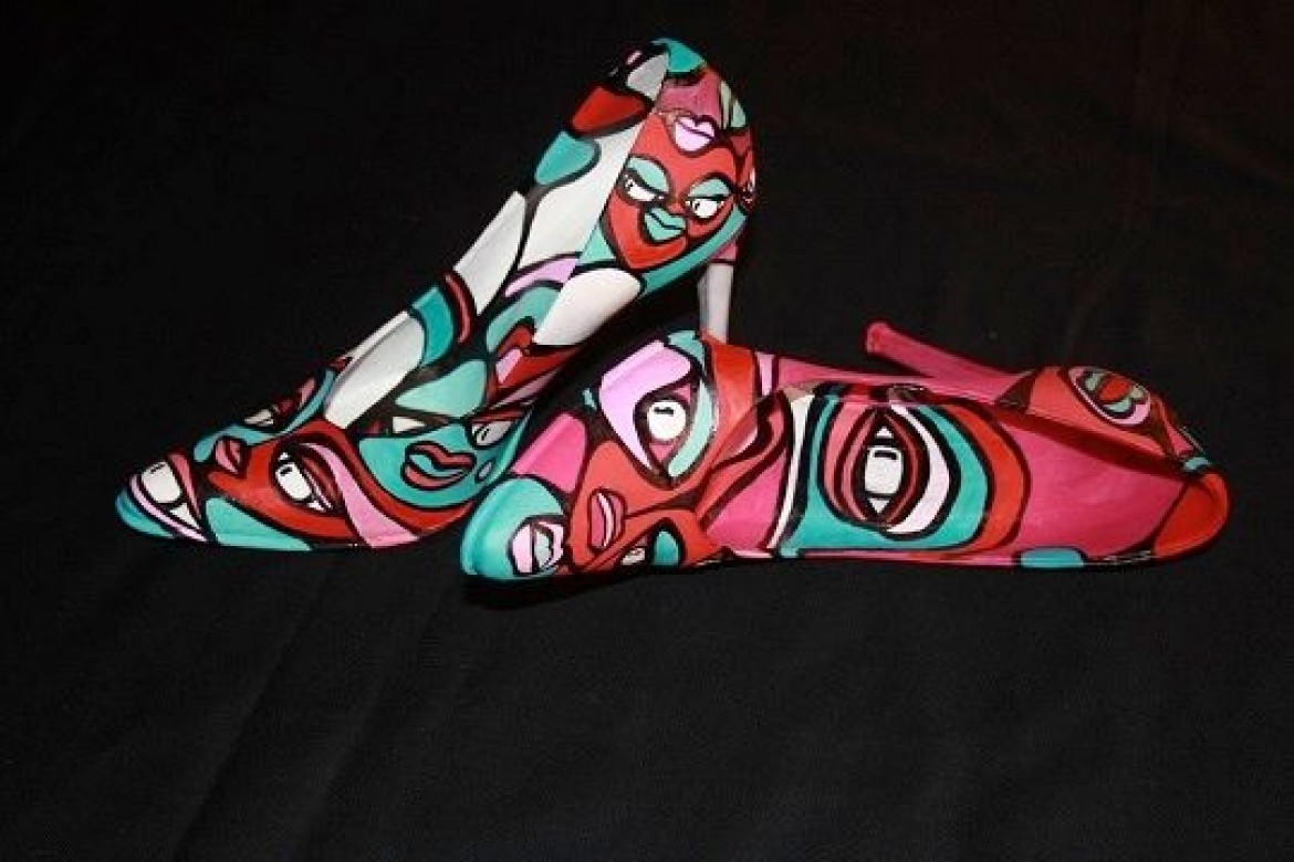 Le scarpe della sposa - Installazione/scultura - cm 30x30x20