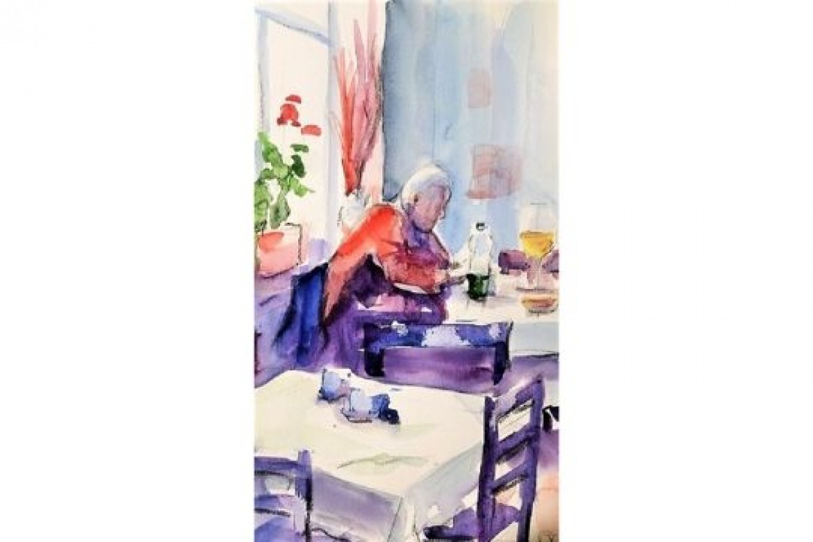 Solitudine - Acquerello - cm 40x50 - € 250