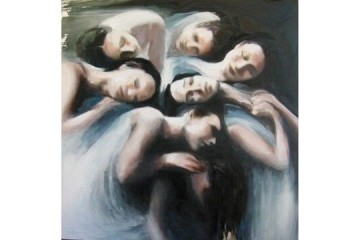 Dormienti - Olio su tela - cm 100x100