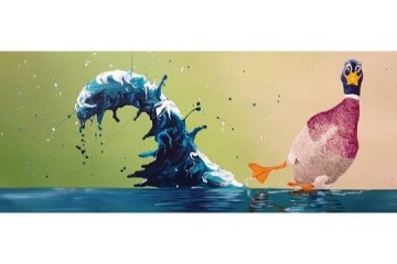 Come un'anatra nei pressi di un ristorante cinese