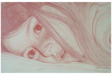 Federica - sanguigna su carta