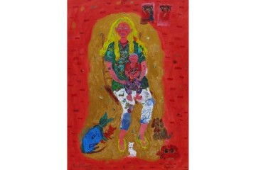 Federico e Annalisa - Mista su tela - cm 100x70 - Collezione Privata