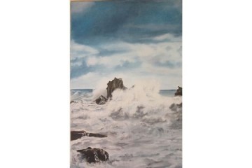 In attesa della bufera - Olio su tela - cm 60x40