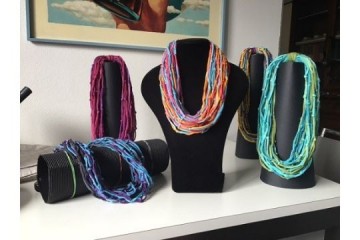 Nodidimoda - Tecnica: Collane in Stoffa