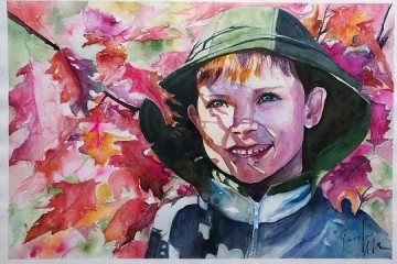 Giovinezza - Acquerello - cm 56x38 - € 500.00