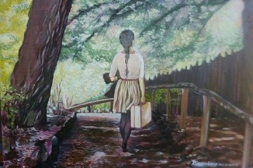 In cammino verso il futuro - Oil on canvas - cm50x70 