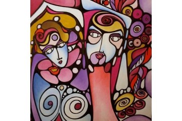 Famiglia patologica ma felice - cm 60x60