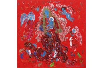 Madonna 2 - Mista su tela - cm 100x100