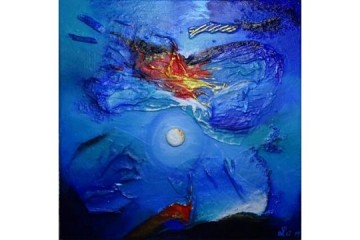 Mariposa - Collage Acrilico - cm 30x30 -