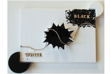 Mescolanza raziale - Acrilico, cartoncino e mista - cm 43,5x33 - € 180.00