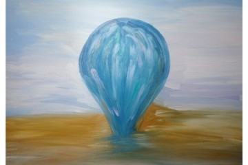 Mongolfiera - Acrilico su tela - cm 100x70