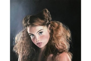 Nei miei capelli - Olio su tela - cm 70x60