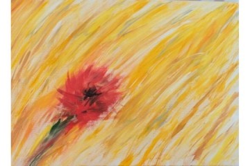 Papavero - Acrilico su tela - cm 50x70