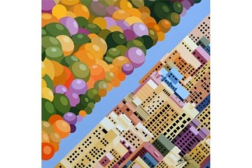 Spartiacque - Acrilico su tela - cm 40x40 - € 640.00